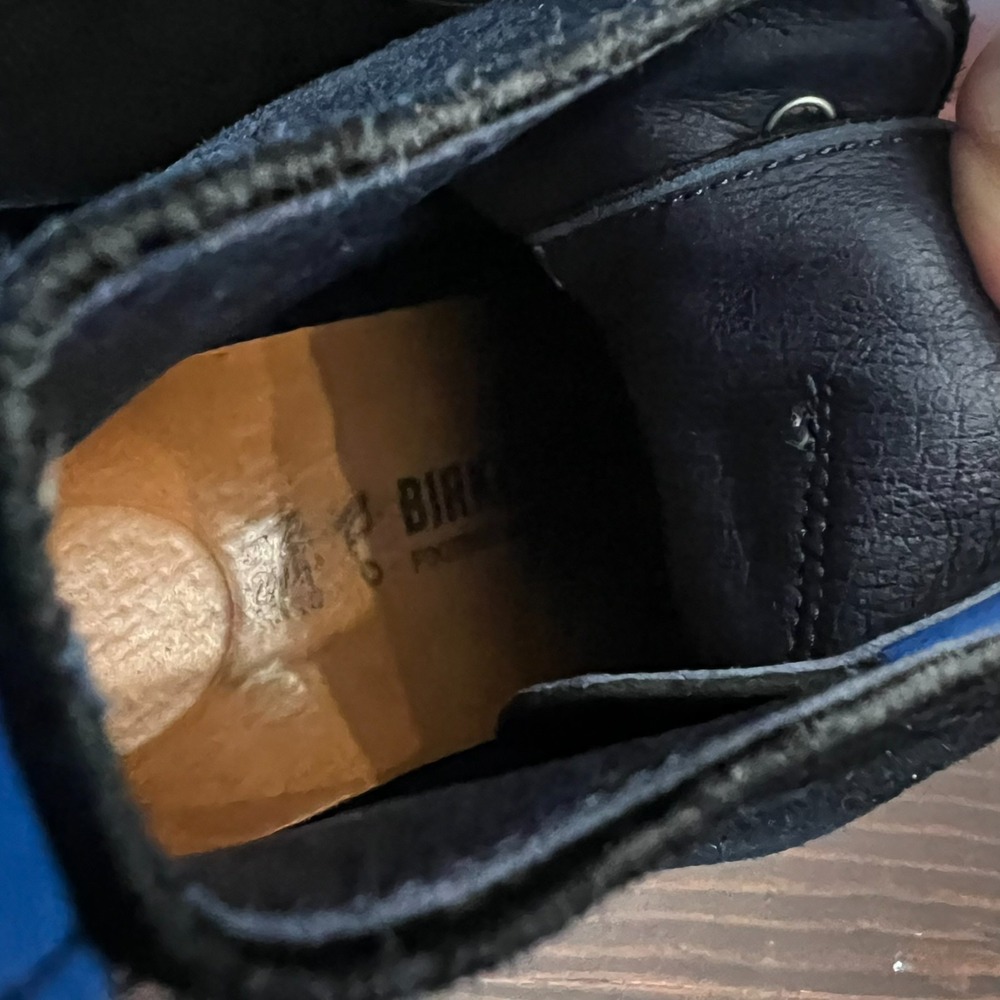 Birkenstock Bartlett Birko Felt & Patent Leather Black High Top Shoes Sneakers - Picture 4 of 9